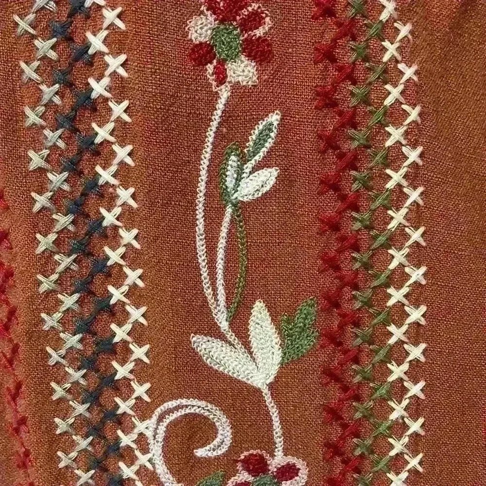Hidden alley size medium brown embroidered dress - Picture 5 of 8